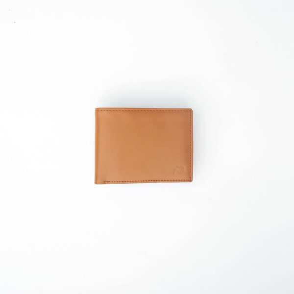 Minimalist Mens Leather Bi-Fold Wallet - Image 4