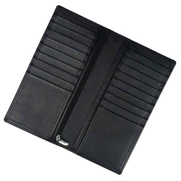 Executive Leather Long Wallet BLACK - Image 2