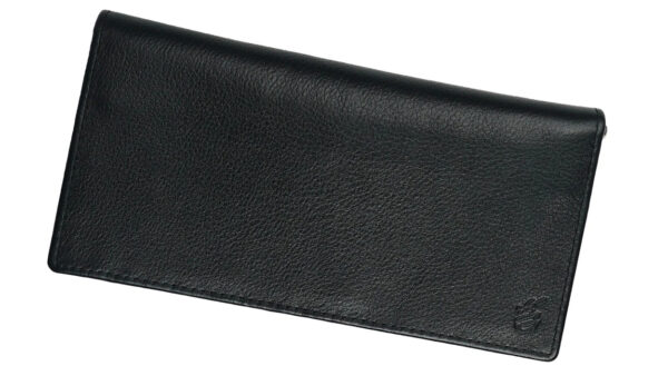 Executive Leather Long Wallet BLACK - Image 4