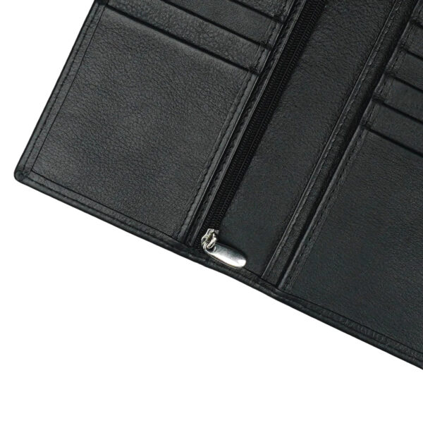 Executive Leather Long Wallet BLACK - Image 5