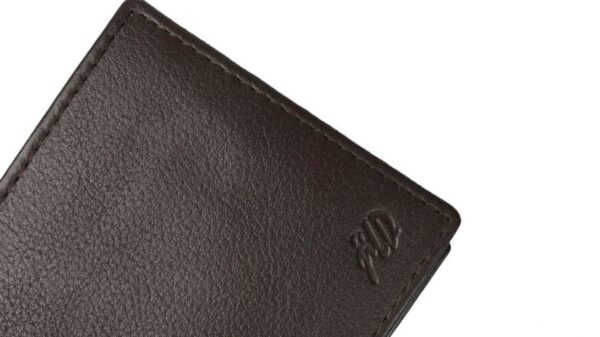 Ultra Slim Bi-fold ID Card Window Butter Soft Cow Leather Mens Wallet