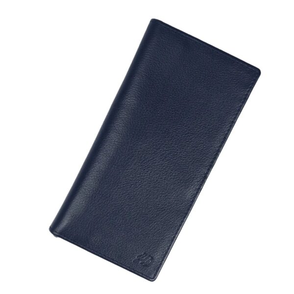 Executive Leather Long Wallet - Blue - Image 2