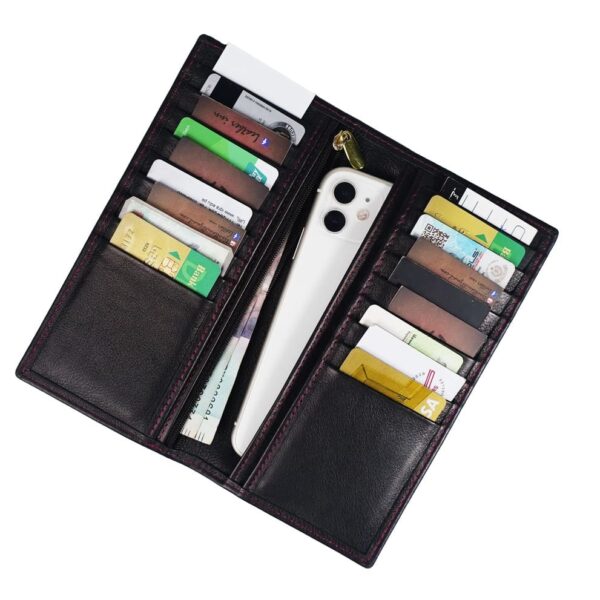 Executive Leather Long Wallet BROWN