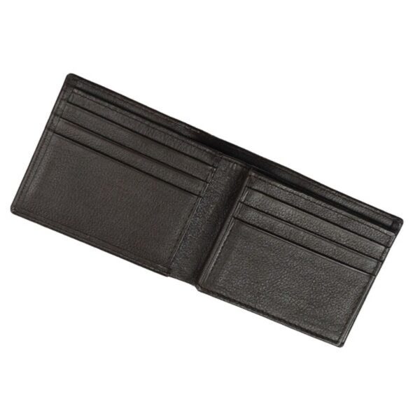 Ultra Slim Bi-fold ID Card Window Butter Soft Cow Leather Mens Wallet - Image 4