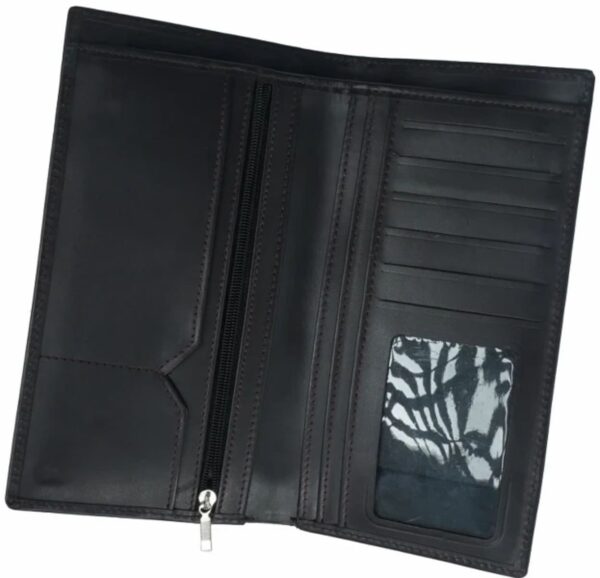 Multi Purpose Leather Long Wallet-BORDO - Image 2
