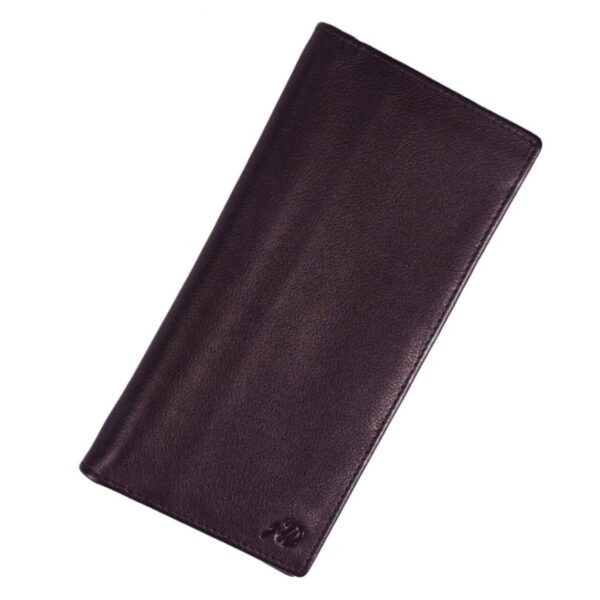 Executive Leather Long Wallet BURGUNDY - Image 3