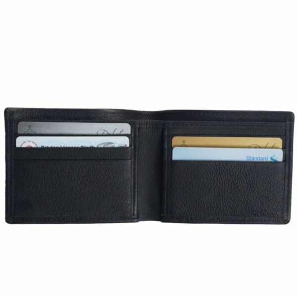 Ultra Slim Bi-fold Natural Butter Soft Cow Leather Mens Wallet - Image 4