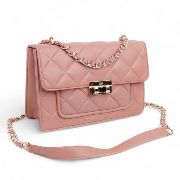 Flora Quilted Crossbody Leather Bag - Image 2