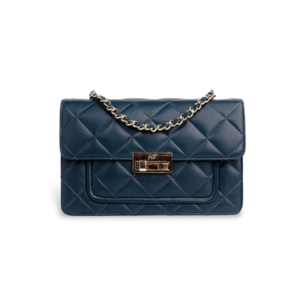 Flora Quilted Crossbody Leather Bag - Image 3